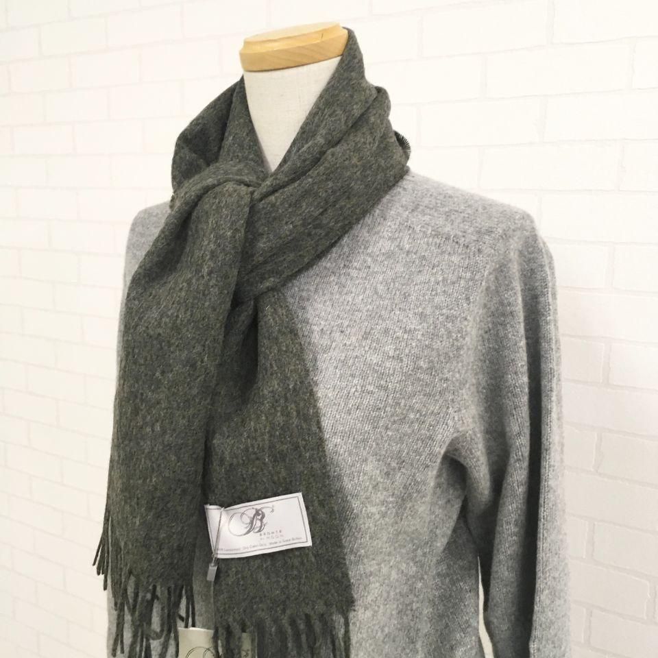 BRONTE - 178cm×25cmWool100％マフラー無地（正規取扱品） - Sheth