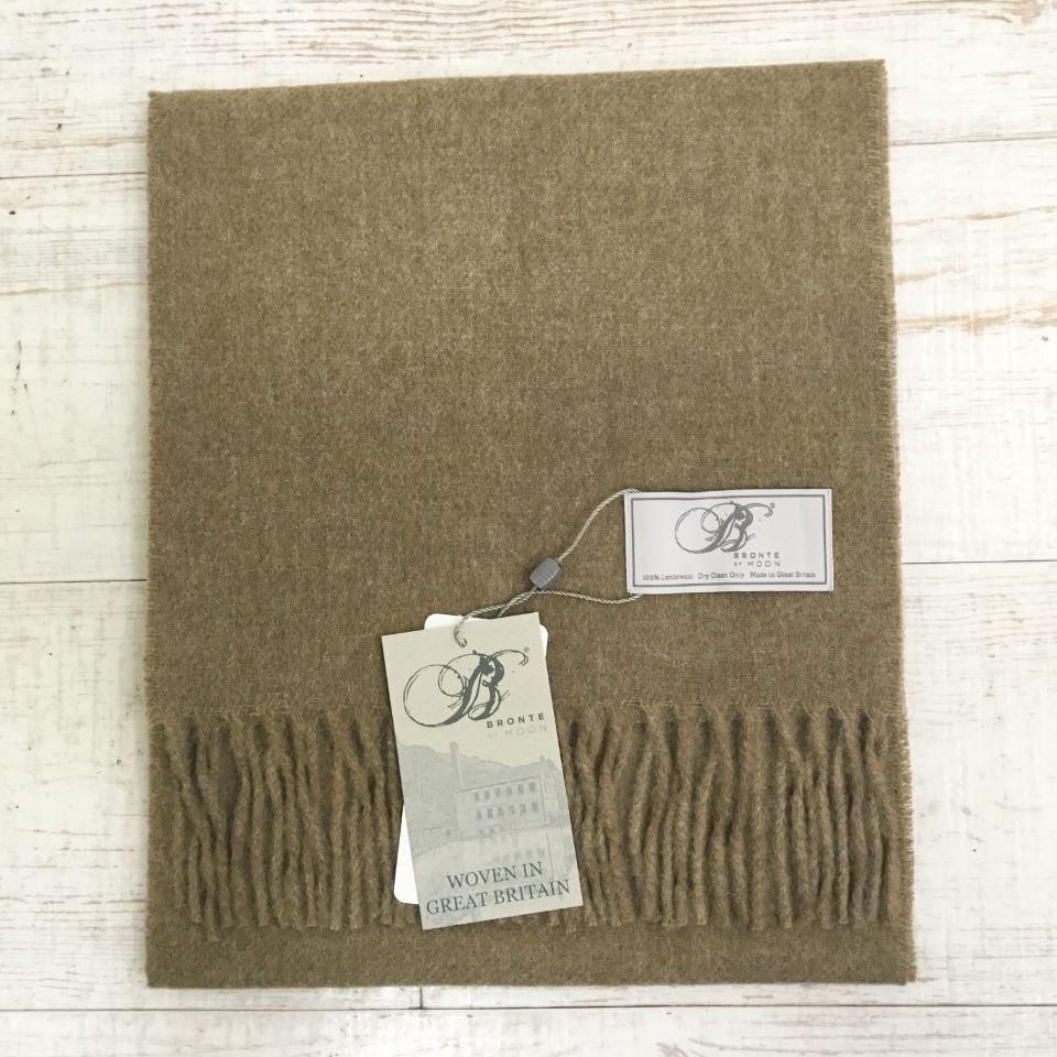BRONTE - 178cm×25cmWool100％マフラー無地（正規取扱品） - Sheth