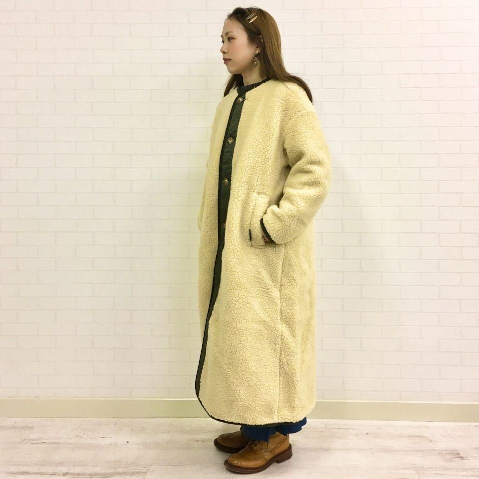 LAVENHAM ラベンハム シェルパロングコート 36 - ロングコート LAVENHAM ラベンハム シェルパロングコート 36
