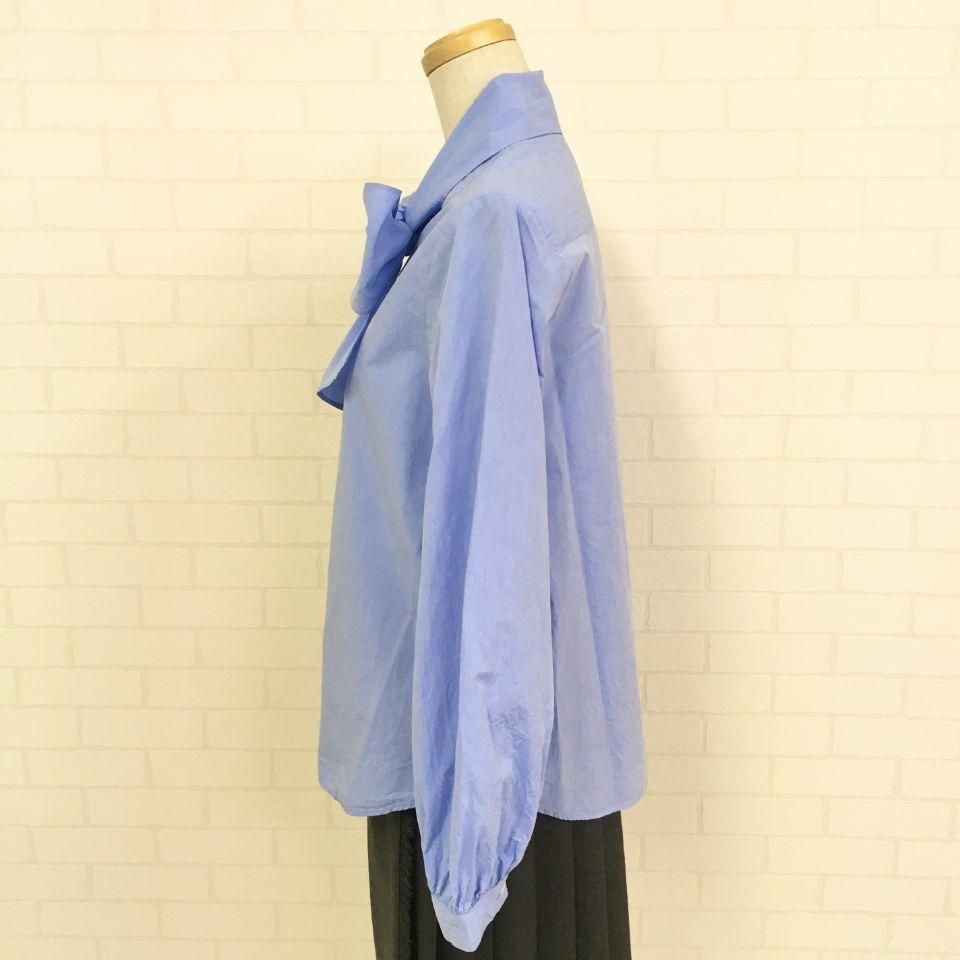 dot and stripes child woman ボウタイ　ブラウス CHILD WOMAN - Dot and Stripes 60/1タイプライターワッシャー