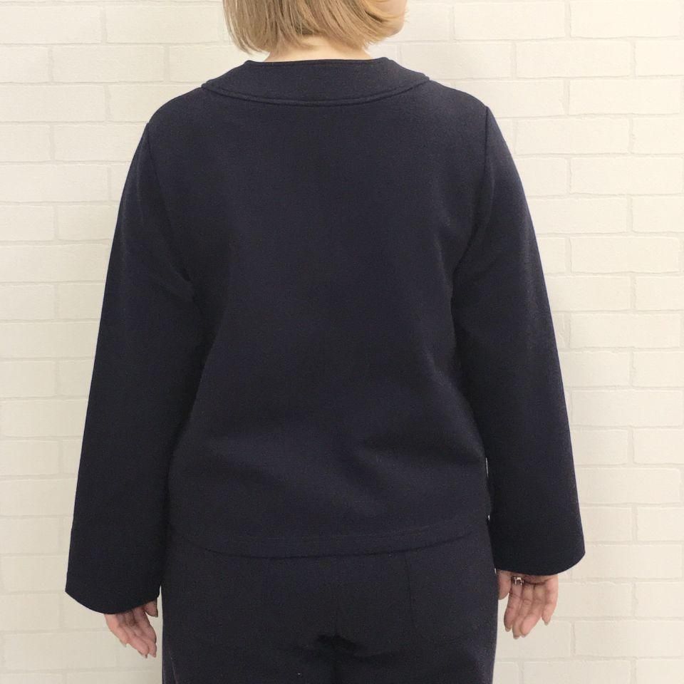 SARAHWEAR - ミラノリブ ノーカラージャケット（C91264） - Sheth