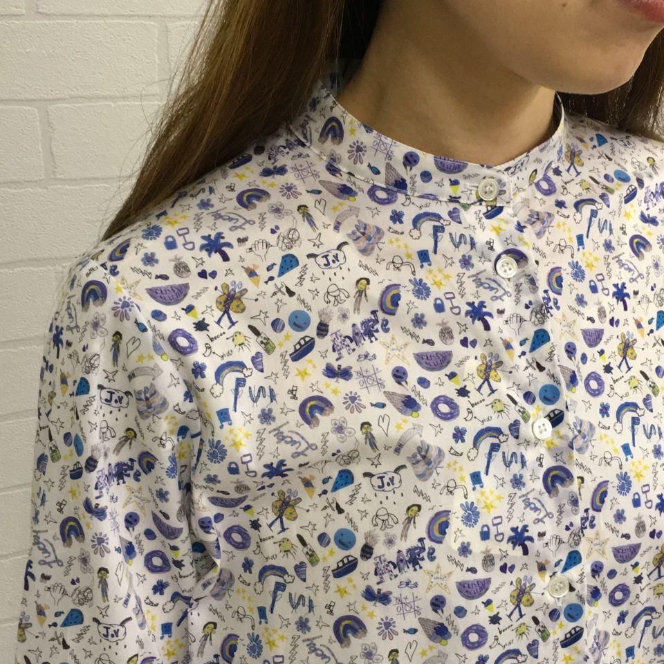 Parkes タナローン バンドカラー長袖 背中タックシャツ リバティコレクション Sheth Online Store シスオンラインストア Parkes タナローン バンドカラー長袖 背中タックシャツ リバティコレクション Sheth Online Store シスオンラインストア