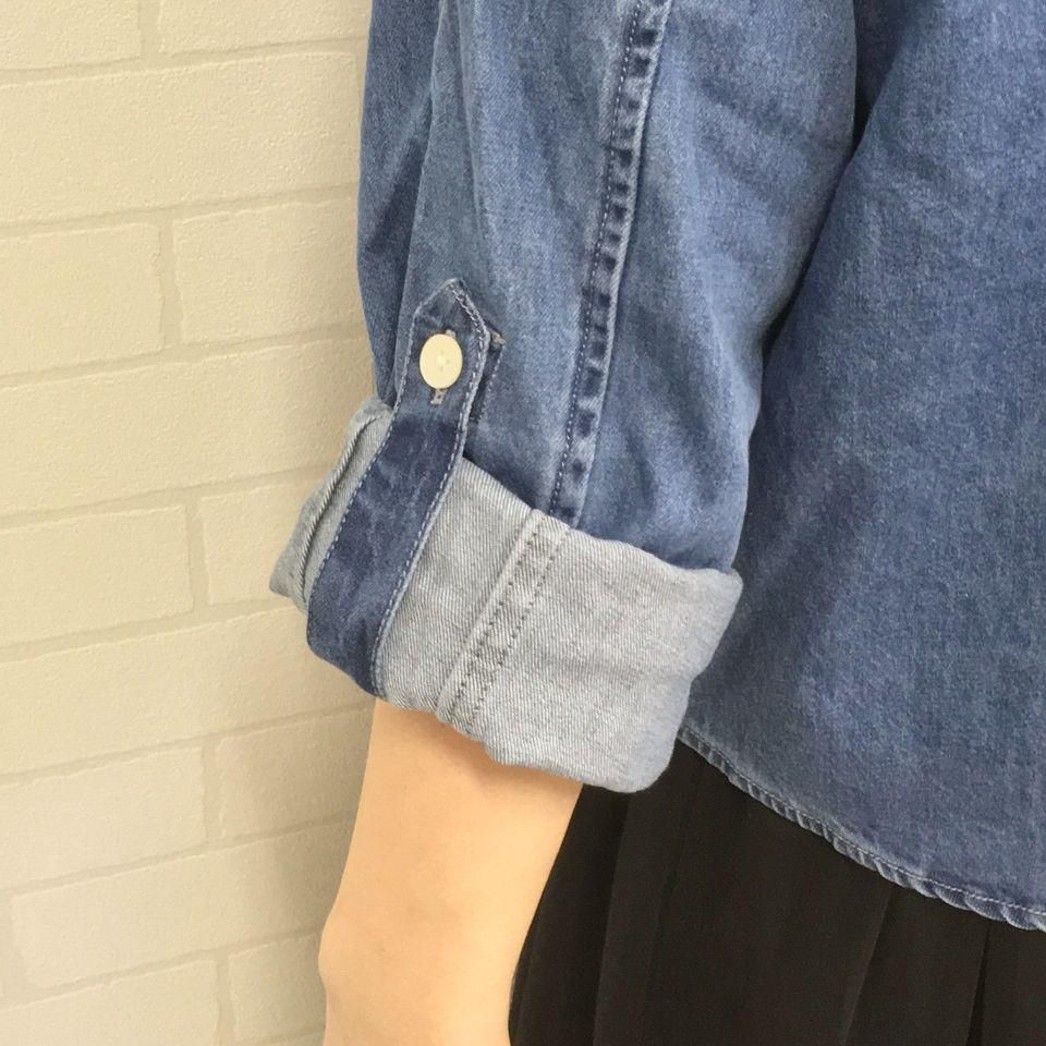 BLANC basque - パールボタンデニムシャツ(BB88105) - Sheth