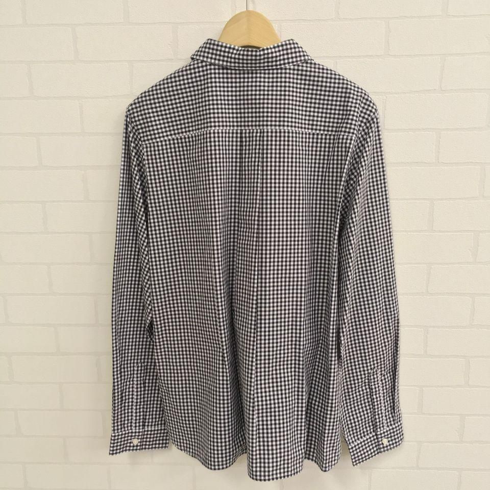 CHILD WOMAN - 無地/ｷﾞﾝｶﾞﾑﾁｪｯｸ Wボタンシャツ（0101BL010192）（正規