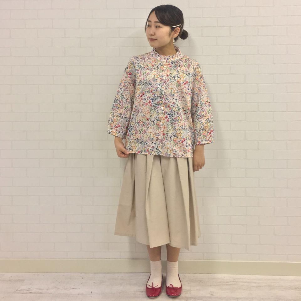 Parkes リバティ LIBERTY タナローン シャツ 日本製 リバティ 日本製 シャツ プリント 綿100％ コットン 綿 ブラウス