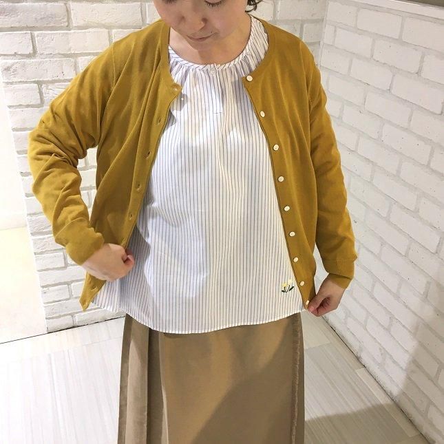 ロシャス　リブコットンカーディガン WEB限定】コットンカーディガン 49AV JUNKO SHIMADA｜クロス