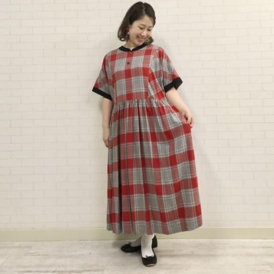 SARAHWEAR - 50's Dress Rayon CheckC71108