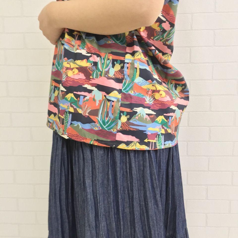 SARAHWEAR - Nirvana Liberty Open Collar Shirts（C52688