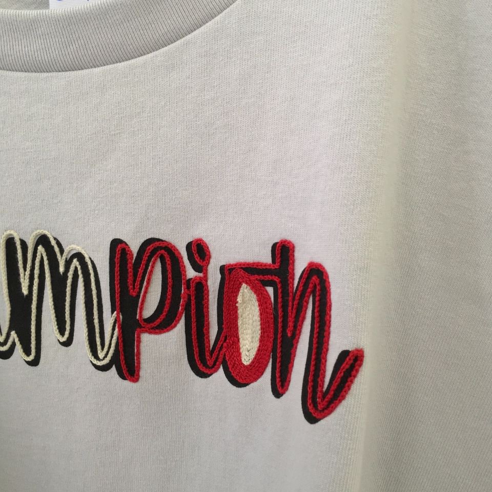 Champion - ヘビーウェイト ロゴ刺繍 ショートスリーブ ビッグTシャツ