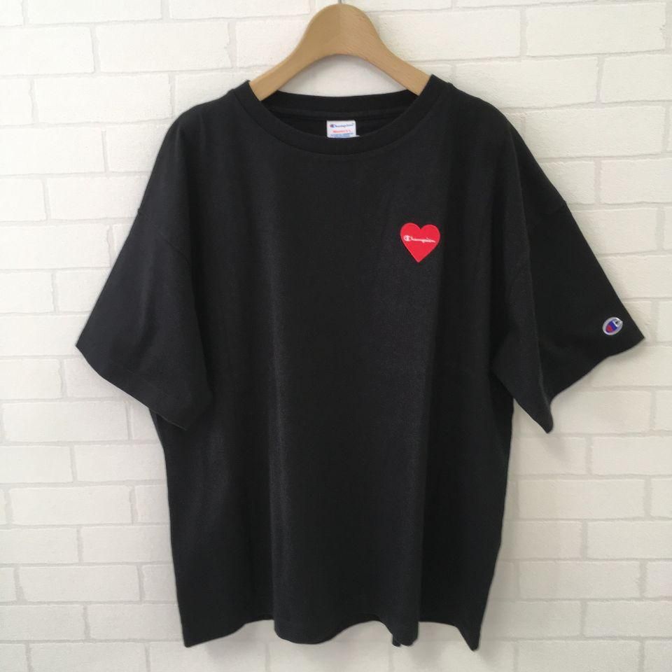 Champion - ハート型ロゴ ショートスリーブTシャツ (CW-T302