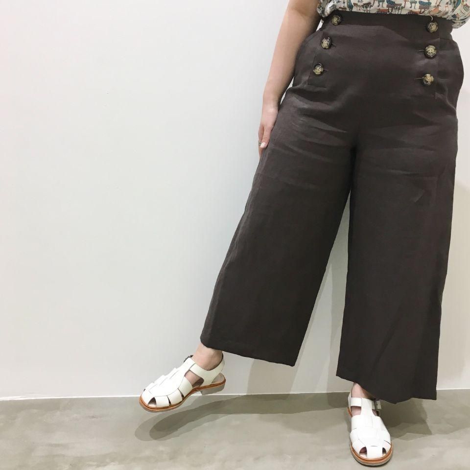 Le minor - リネンキャンバスワッシャー マリンパンツ (EL16116 Le minor - リネンキャンバスワッシャー マリンパンツ (EL16116