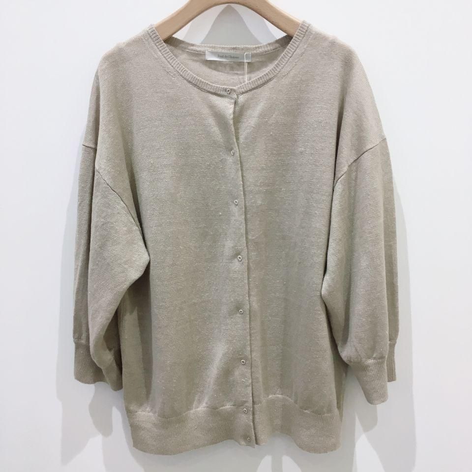 PONT DE CHALONS - リネン刺繍釦カーディガン - Sheth Online