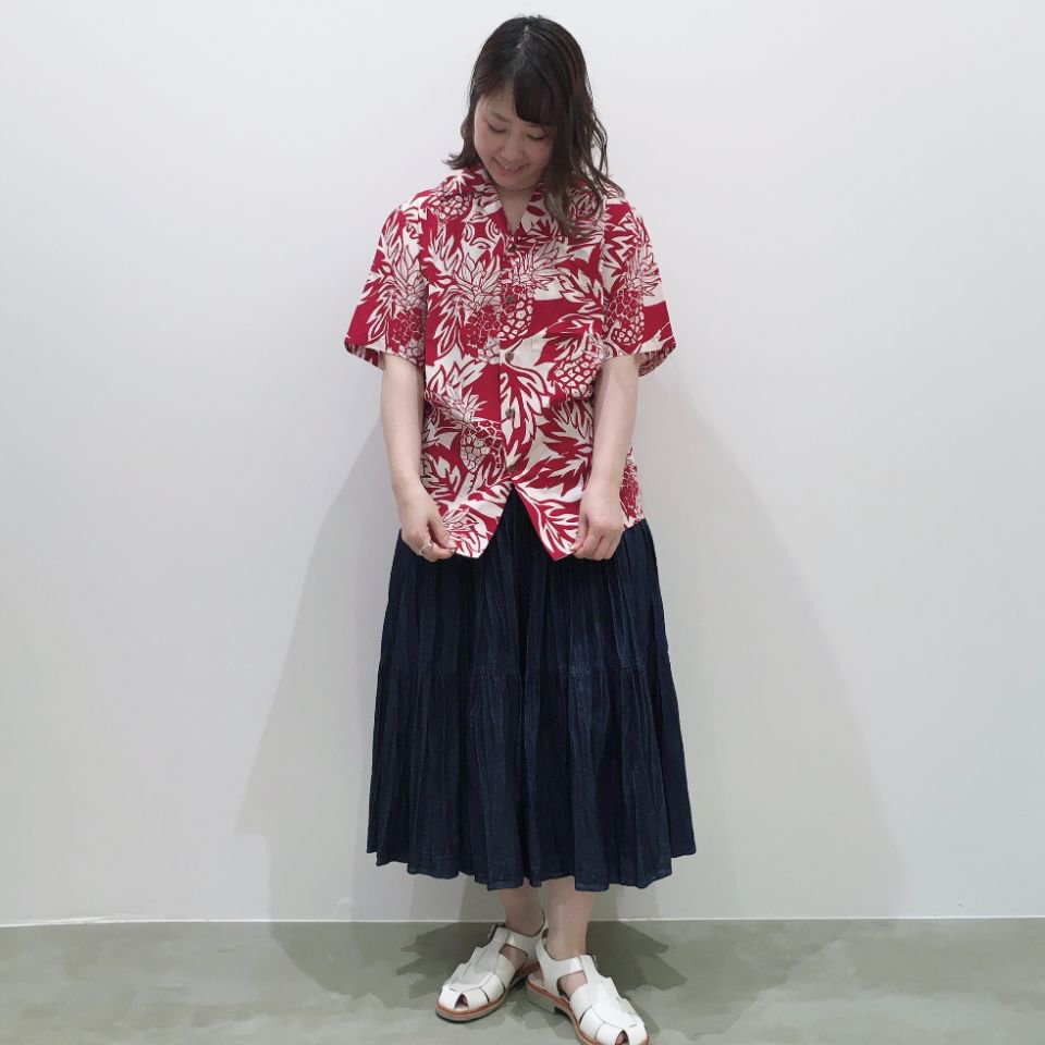 TWO PALMS - Hawaiian Shirt / Rayon WILD PINEAPPLE （正規取扱商品