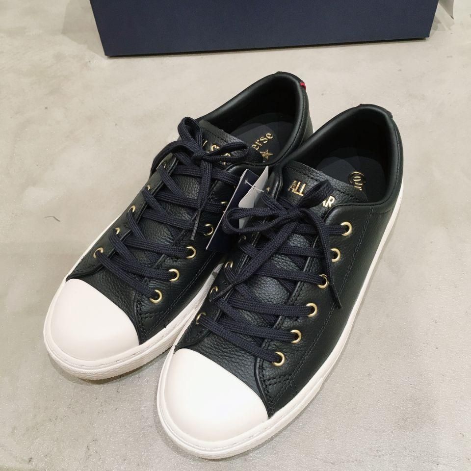 CONVERSE トリコ ネイビー レザー　UNTITLED　新品