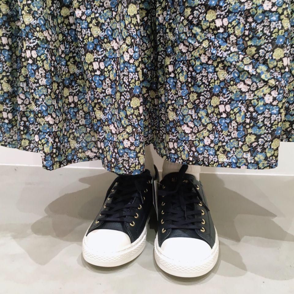 【値下げ】converse オールスター Flower crown BLACK