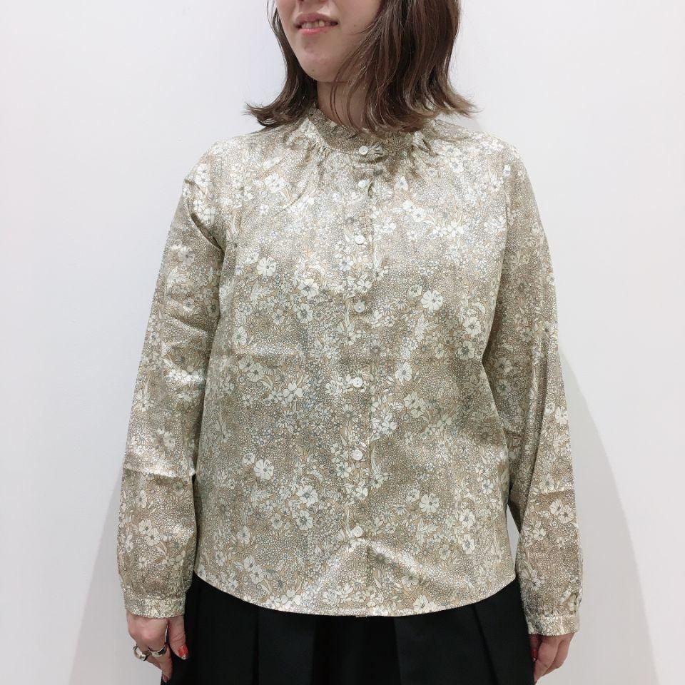 Parkes - スタンドフリル長袖シャツ（リバティコレクション