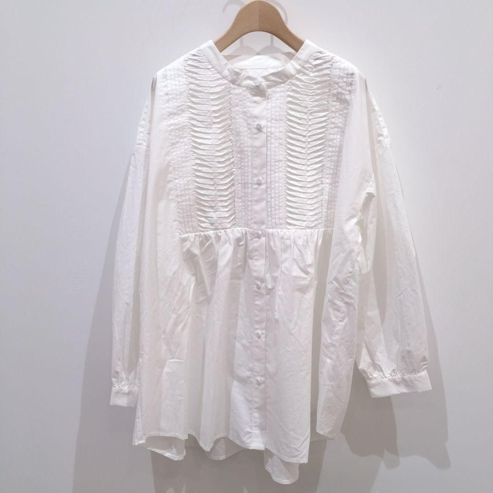 JUSGLITTY ピンタックチュニックブラウス JUSGLITTY ピンタックチュニックブラウス 25年購入 新品未使用