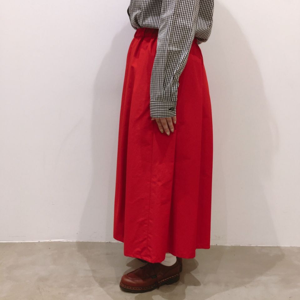 Crespi - 80cm丈コットンナイロン グログランプリーツスカート