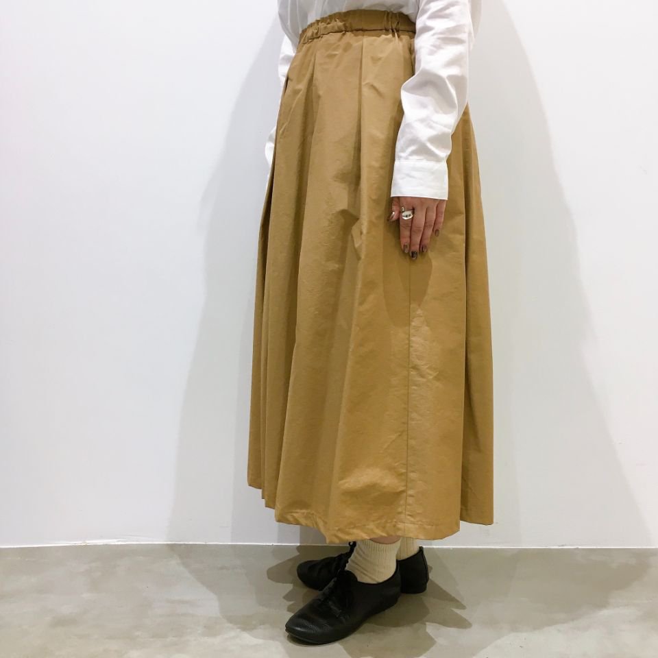 Crespi - 80cm丈コットンナイロン グログランプリーツスカート