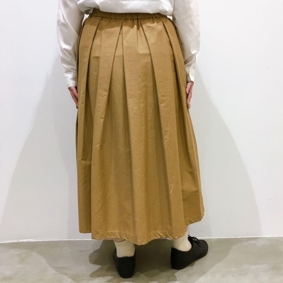 Crespi - 80cm丈コットンナイロン グログランプリーツスカート
