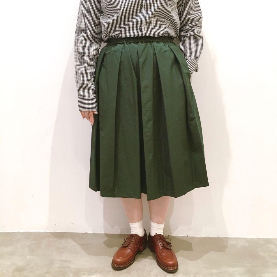 Crespi - 67cm丈コットンナイロン グログランプリーツスカート - Sheth