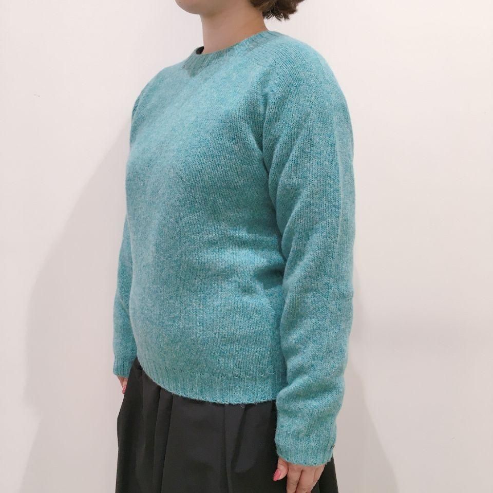 Harley of Scotland - シェトランドウールクルーネックセーター