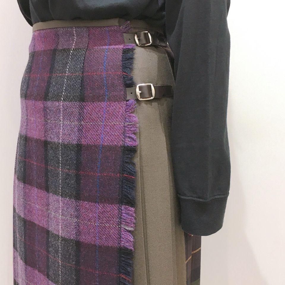 【ほぼ新品】O'NEIL OF DUBLIN クレイジーパターン O'neil of Dublin - クレイジーパターンの後ろプリーツスカート