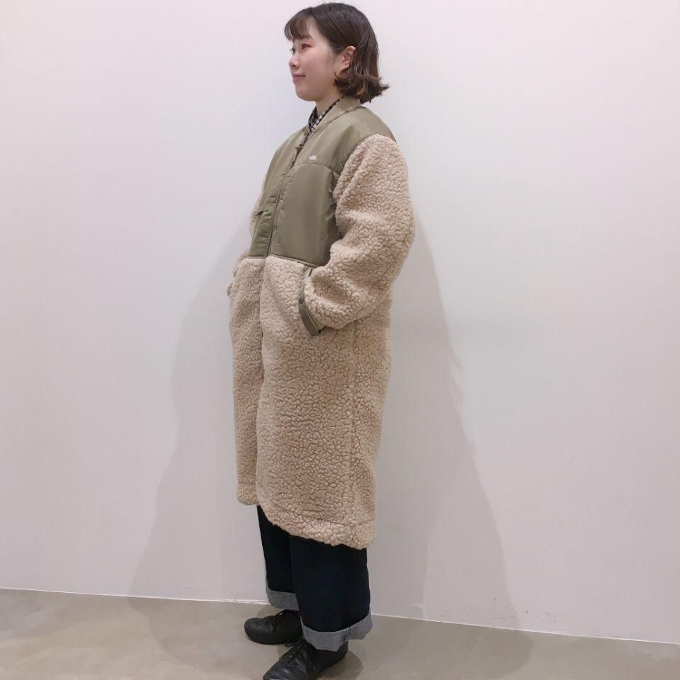 THE NORTH FACE PURPLE LABEL - Wool Boa Fleece Denali Coat 