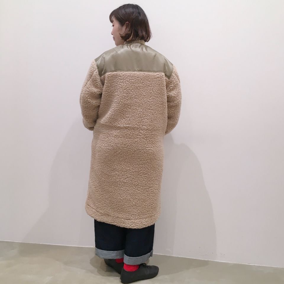 THE NORTH FACE PURPLE LABEL - Wool Boa Fleece Denali Coat