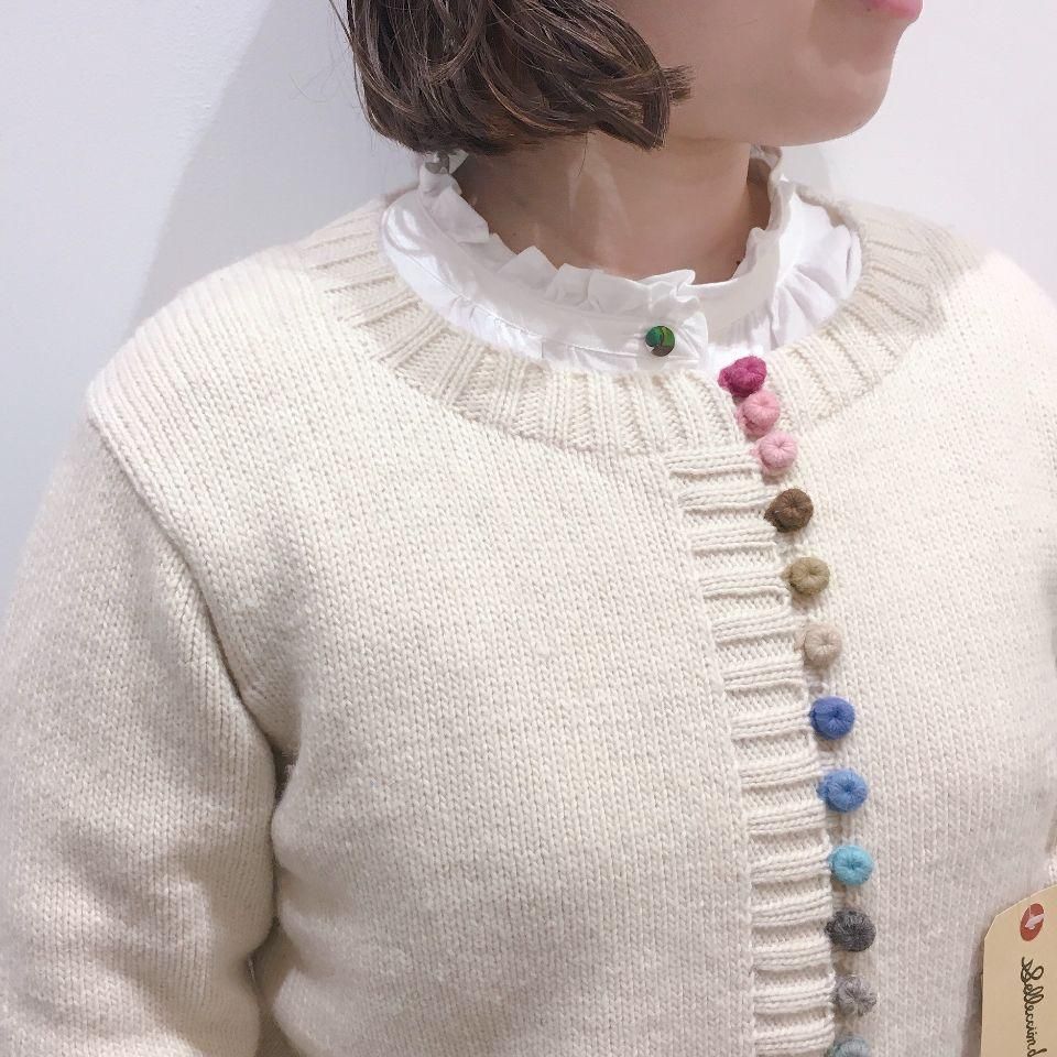 estelle - カラフル毛糸ボタンのカーディガン - Sheth Online