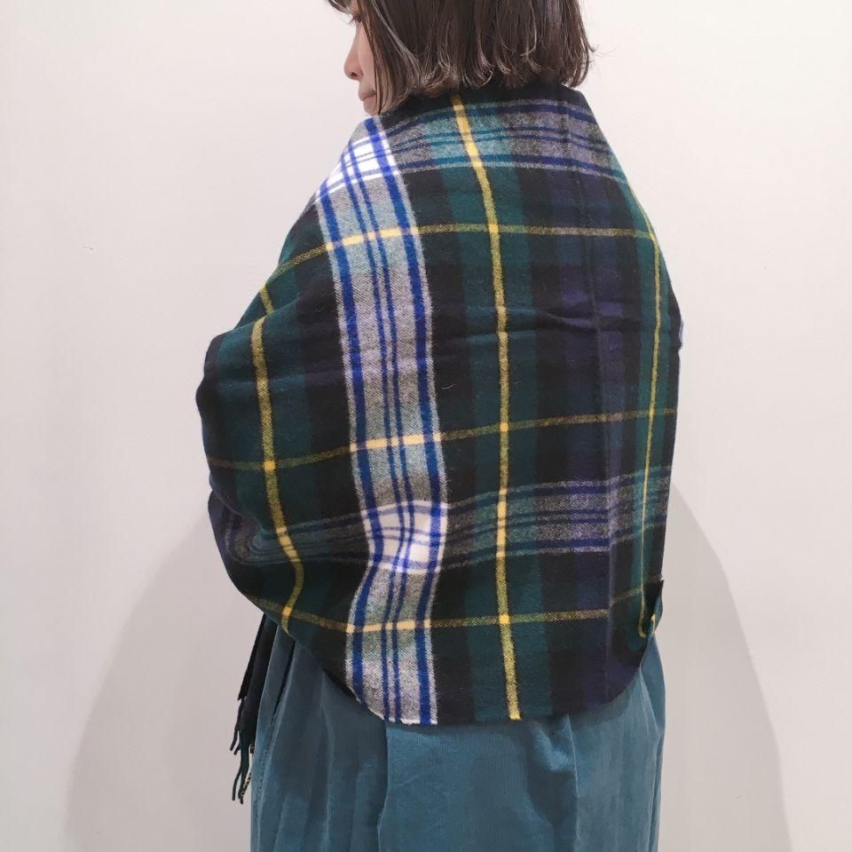 レア　ラネロッシ　ヴィンテージ　ブランケット　ウール　チェック　ラムウール レア ラネロッシ ヴィンテージ ブランケット ウール チェック