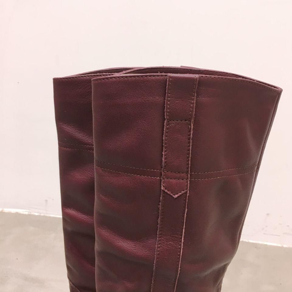 FABIO RUSCONI - 表革 フラットソールロングブーツ(正規取扱品 FABIO RUSCONI - 表革 フラットソールロングブーツ(正規取扱品