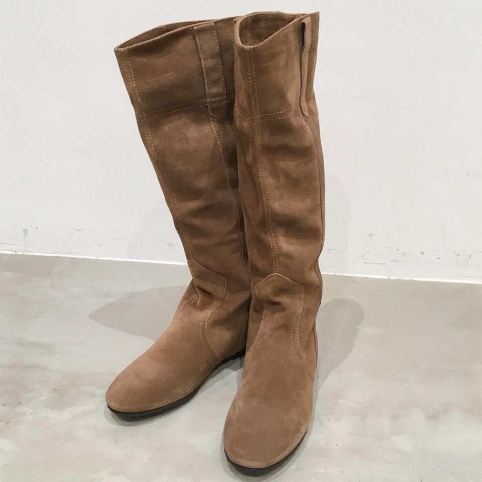 FABIO RUSCONI - ヌバック フラットソールロングブーツ(正規取扱品)デッドストック品 - Sheth Online Store - シスオンラインストア