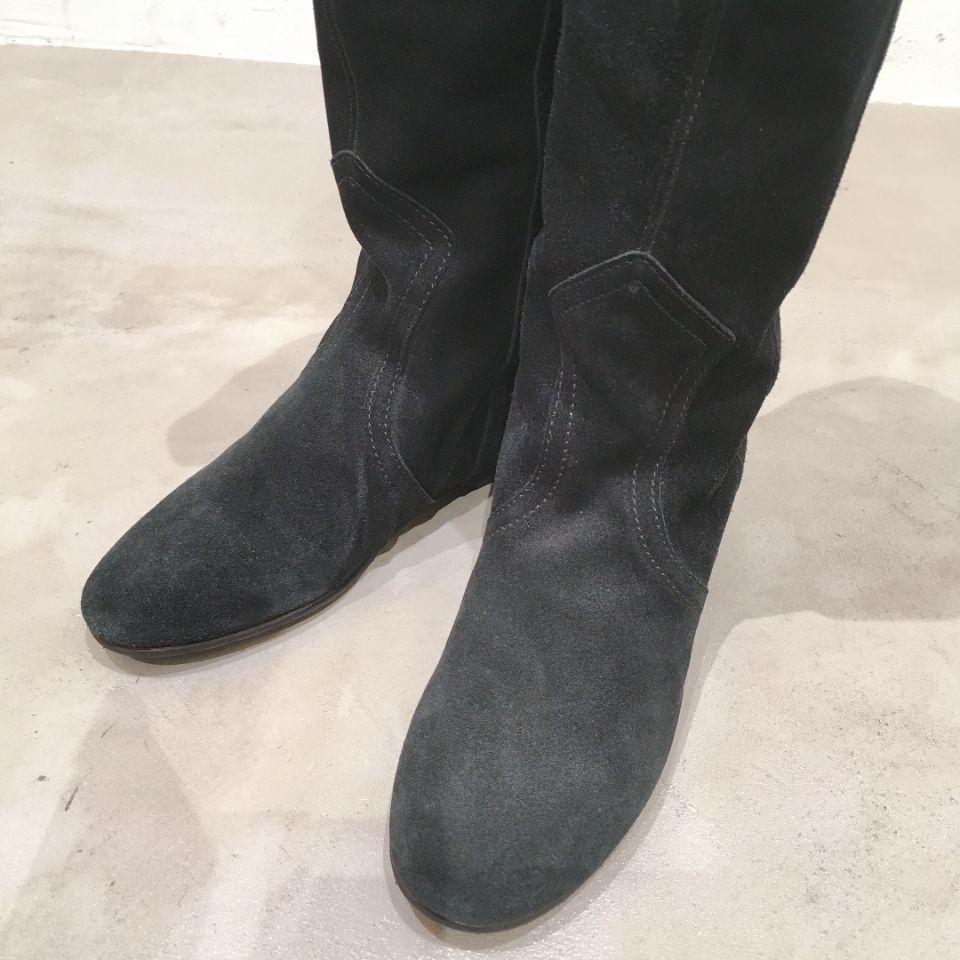 FABIO RUSCONI - ヌバック フラットソールロングブーツ(正規取扱品)デッドストック品 - Sheth Online Store - シスオンラインストア