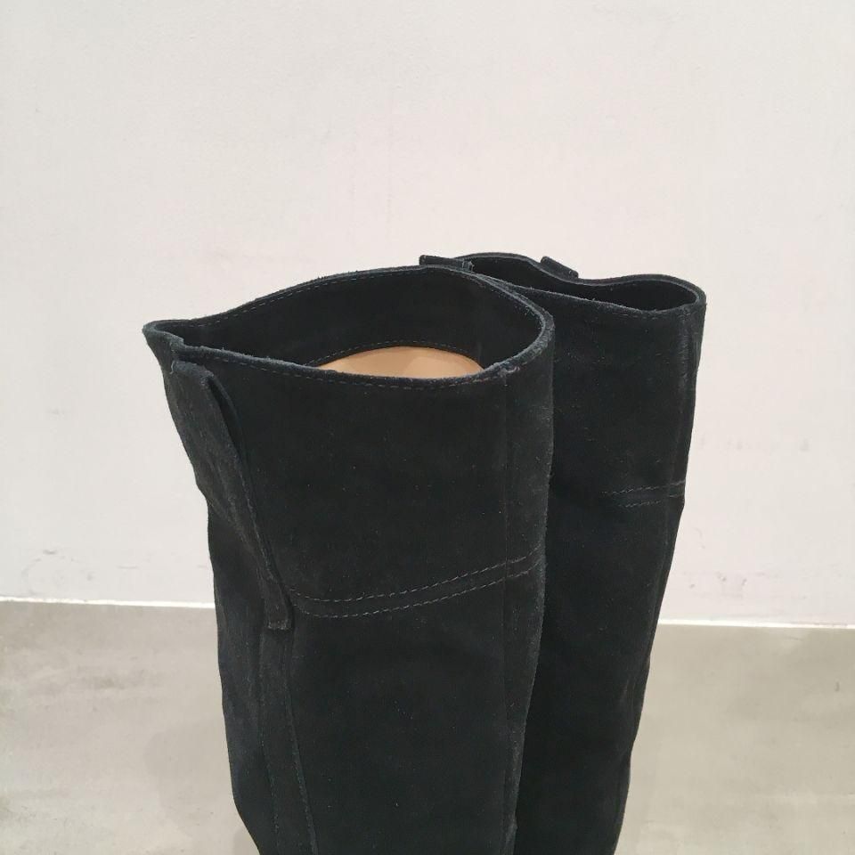 FABIO RUSCONI - ヌバック フラットソールロングブーツ(正規取扱品)デッドストック品 - Sheth Online Store - シスオンラインストア