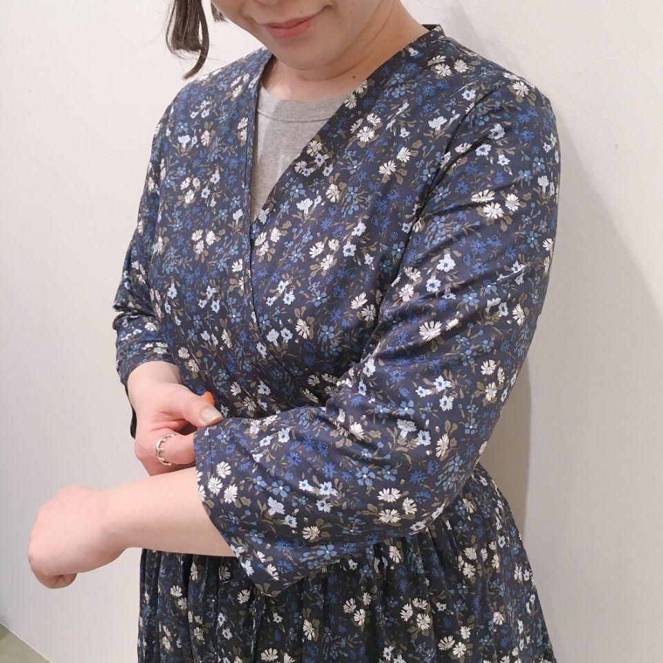 SARAHWEAR - リバティプリント カシュクールワンピース (C71147