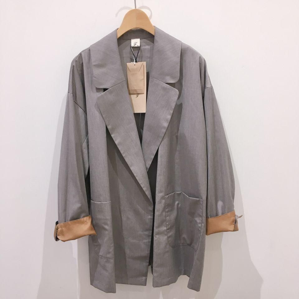 FIL DE FER - シレー加工 ミドル丈ダブルコート - Sheth Online