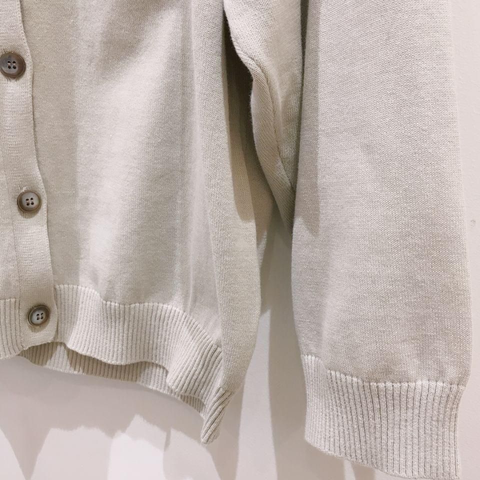NOMBRE IMPAIR - 強撚コットン Vネックカーディガン - Sheth NOMBRE IMPAIR - 強撚コットン Vネックカーディガン - Sheth