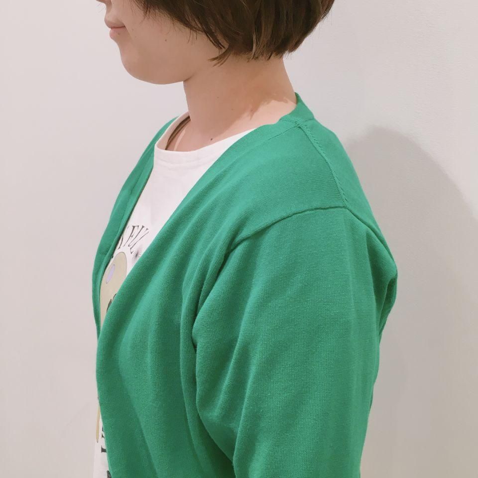 NOMBRE IMPAIR - 強撚コットン Vネックカーディガン - Sheth NOMBRE IMPAIR - 強撚コットン Vネックカーディガン - Sheth