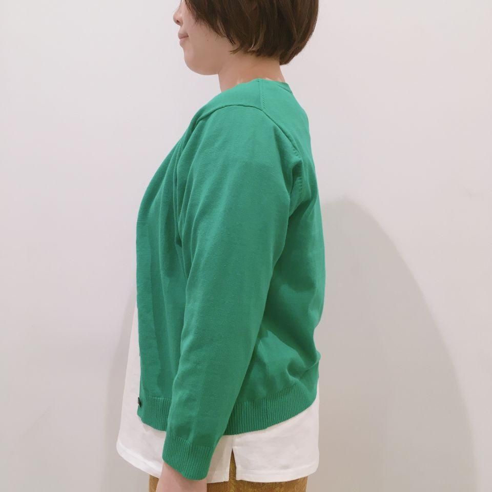 NOMBRE IMPAIR - 強撚コットン Vネックカーディガン - Sheth