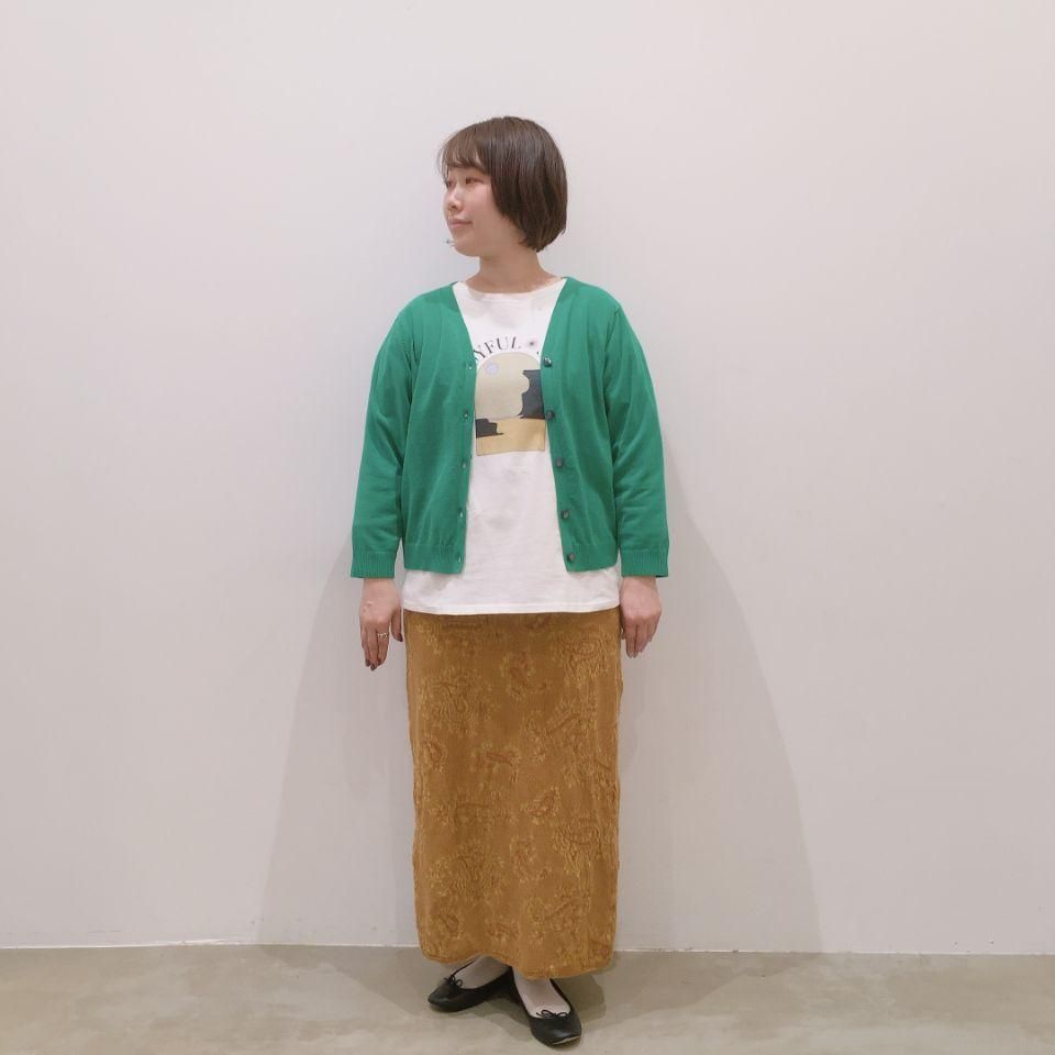 NOMBRE IMPAIR - 強撚コットン Vネックカーディガン - Sheth Online