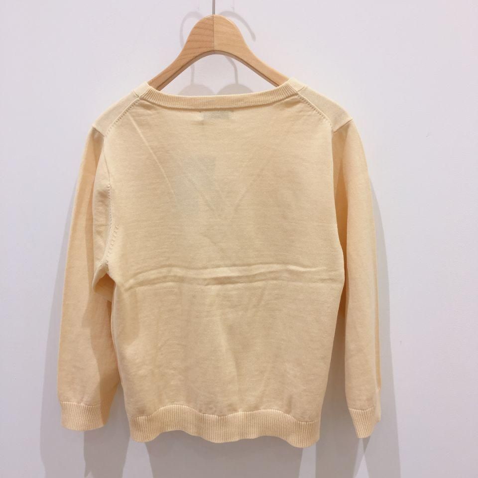 NOMBRE IMPAIR - 強撚コットン Vネックカーディガン - Sheth NOMBRE IMPAIR - 強撚コットン Vネックカーディガン - Sheth