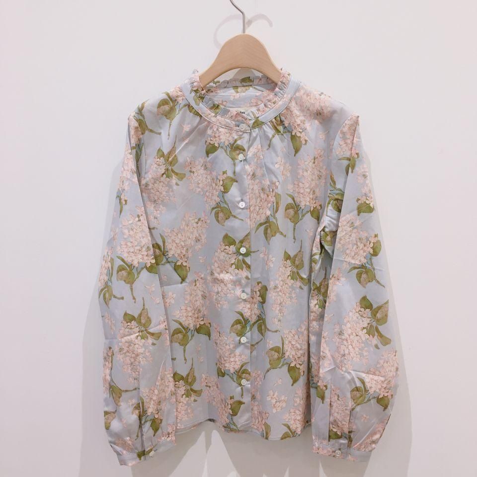 Parkes - スタンドフリル長袖シャツ（リバティコレクション