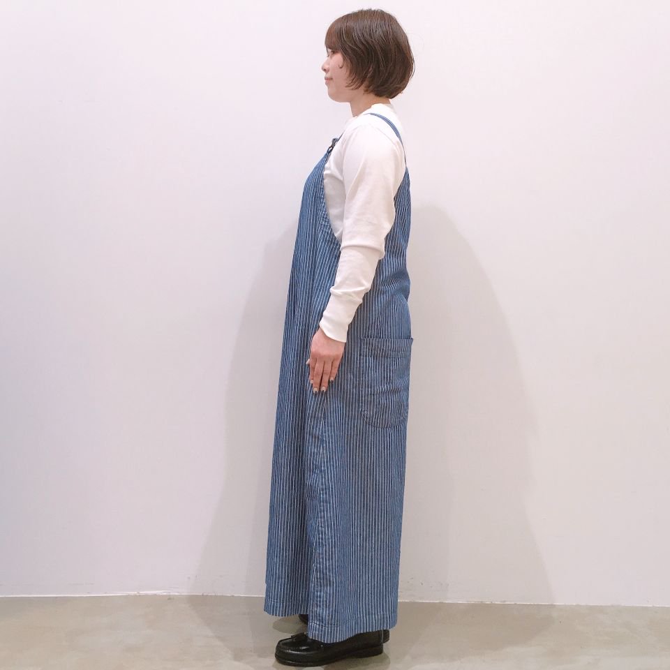 SARAHWEAR - ヒッコリー素材のサロペットパンツ（C16044） - Sheth 