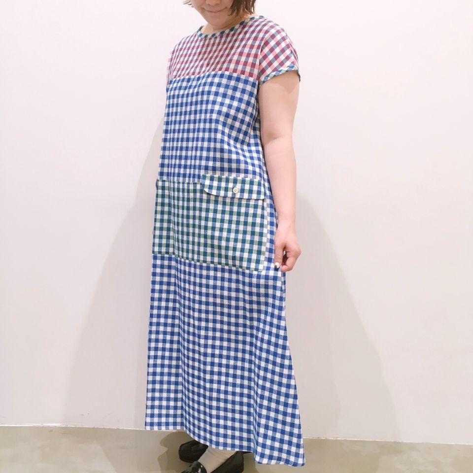 SARAHWEAR - クレイジーギンガムチェックのワンピース(C71140 SARAHWEAR - クレイジーギンガムチェックのワンピース(C71140