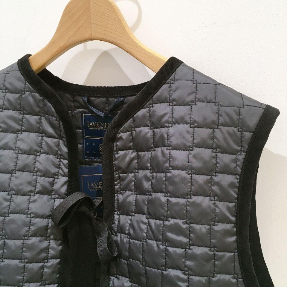 レア！ GILET (ジレ) 　リメイクジャケット ヴィンテージ  グレー CURRENTAGE/カレンテージ】Classic linen gilet｜martinique
