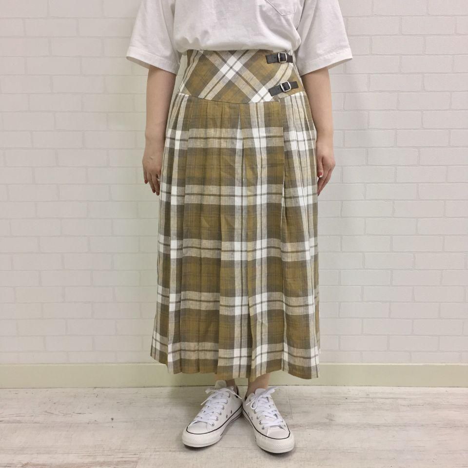 O'NEIL OF DUBLIN - BASQUE SWING SKIRT(17082) 麻 82cm丈 O'NEIL OF DUBLIN - BASQUE SWING SKIRT(17082) 麻 82cm丈