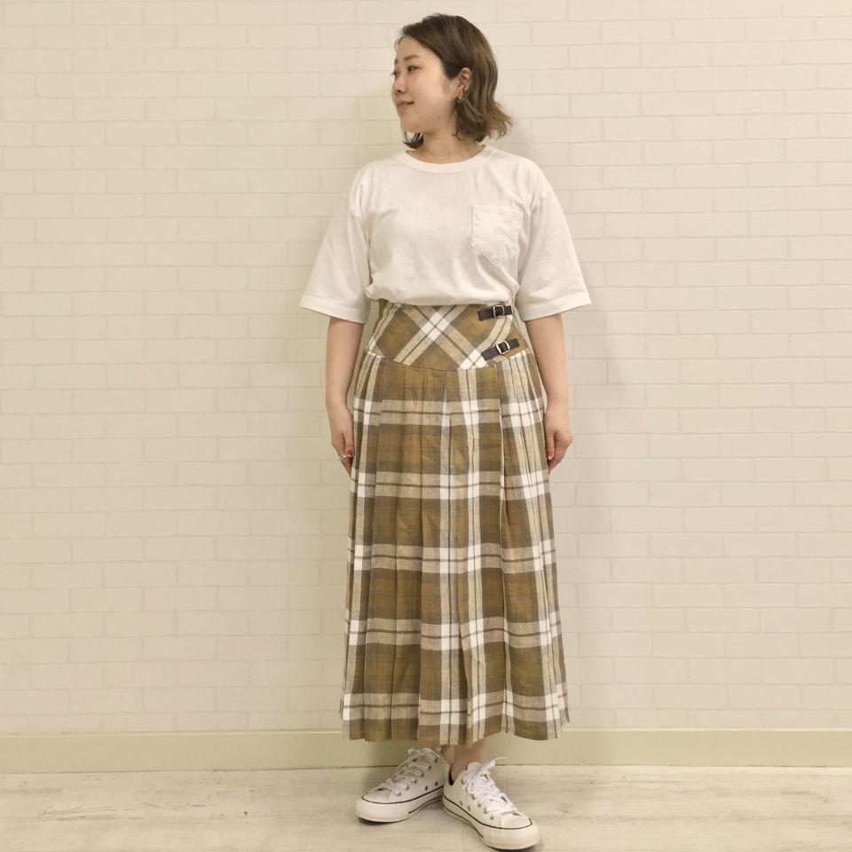 O'NEIL OF DUBLIN - BASQUE SWING SKIRT（17082） 麻 82cm丈