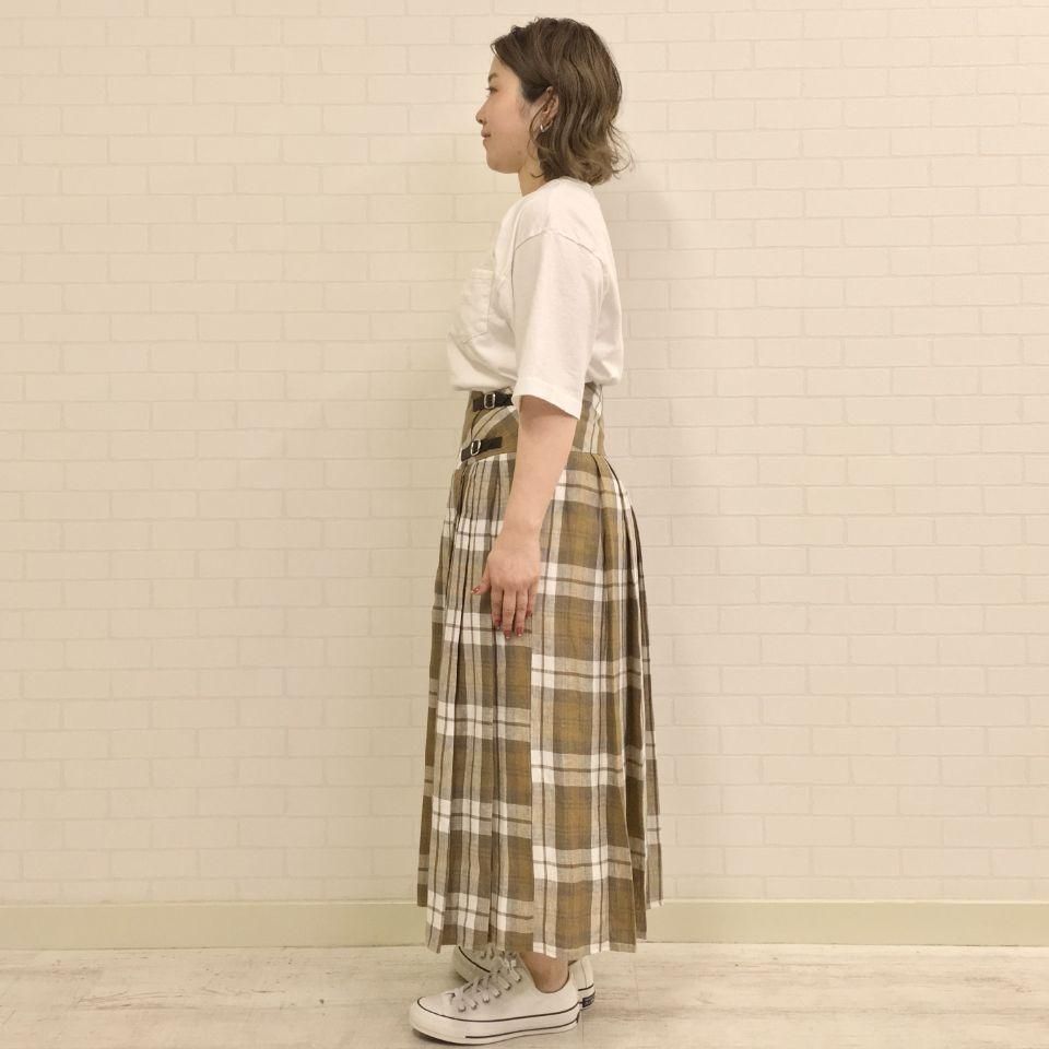 O'NEIL OF DUBLIN - BASQUE SWING SKIRT(17082) 麻 82cm丈 O'NEIL OF DUBLIN - BASQUE SWING SKIRT(17082) 麻 82cm丈