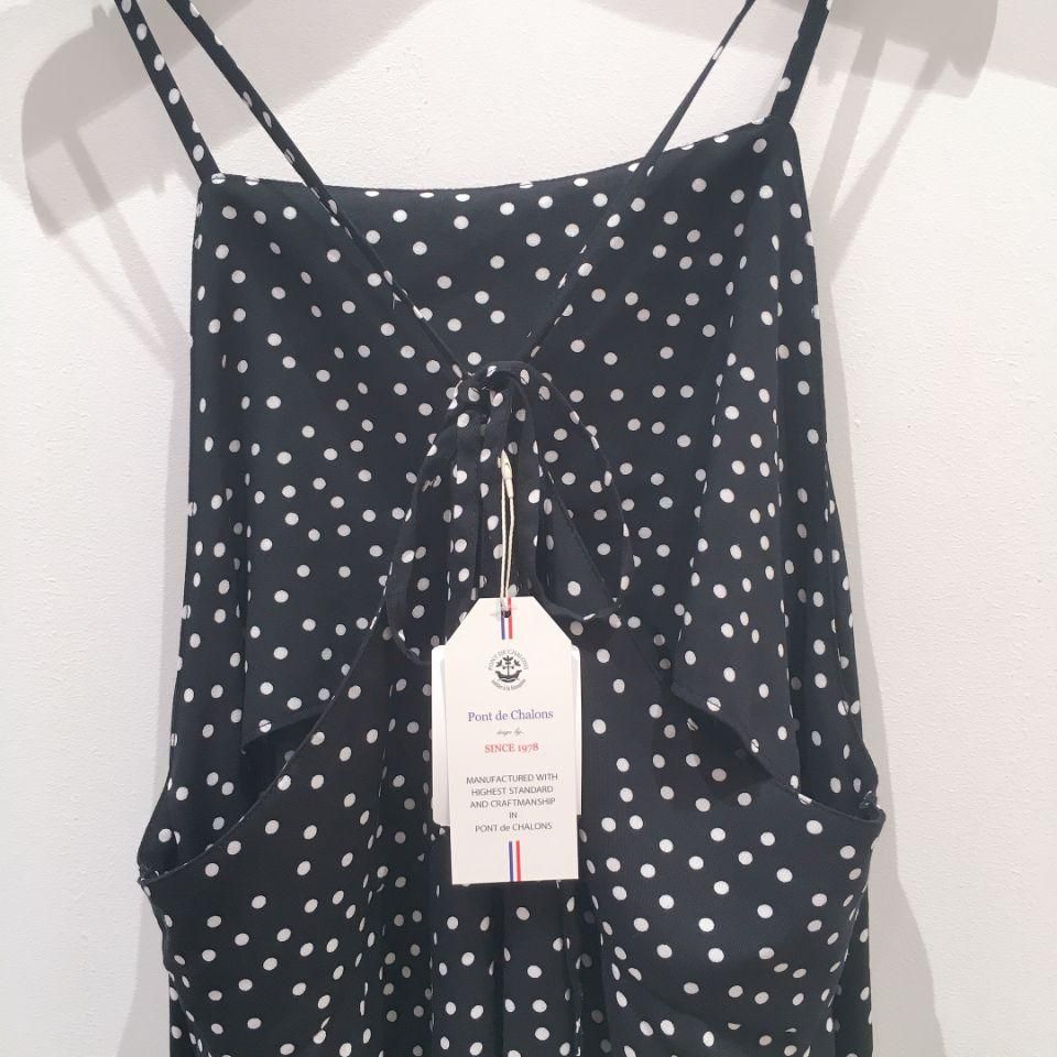 PONT DE CHALONS - ドットプリントワンピース(22114-28)《植村美智子